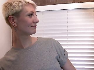 Blonde, Couple, Doggystyle, Hardcore, Natural Tits, Short Haired, Tattoo, 